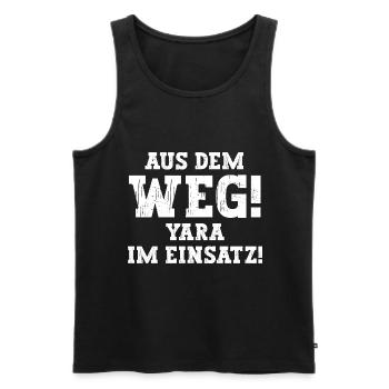 Yara Lustiger Spruch Vorname Name Yara - Männer Premium Bio Tank Top - Schwarz - Vorne - Michal (187cm)