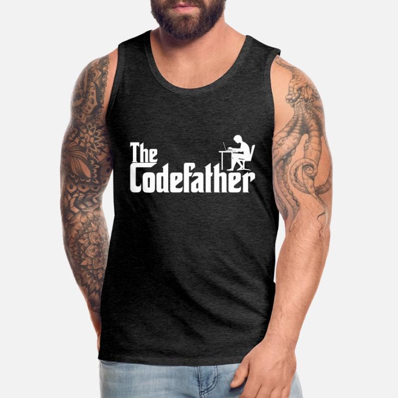 Informatiker the Codefather Programmierer Geschenk Männer Premium Bio Tank Top