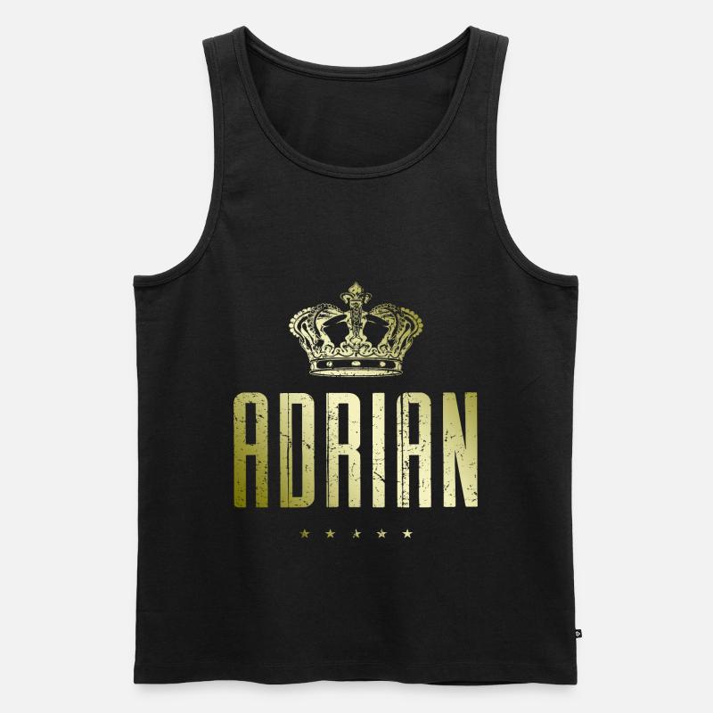 Adrian - Männer Premium Bio Tank Top - Schwarz