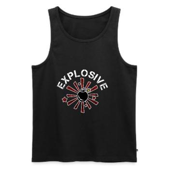 Explosive bomb danger Explosive Sexy - Men's Premium Organic Tank Top - charcoal grey - Front - Alexander (188cm)