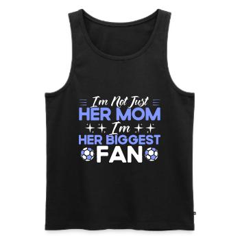 Sportfan Fußball Fußball Mama Geschenk - Männer Premium Bio Tank Top - Schwarz - Vorne - AI Model Male 178 light (178cm)