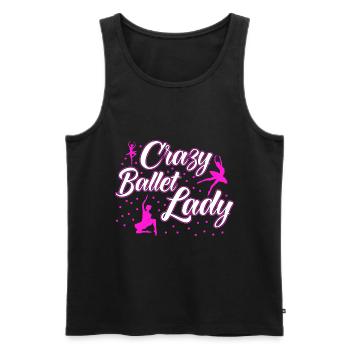 Ballerina Ballet Dance Ballet Dance Gift - Men's Premium Organic Tank Top - black - Front - AI Model Male 178 light (178cm)