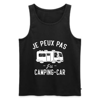J'ai camping car cadeau camping car humour - Débardeur bio Premium Homme - noir - Devant - Michal (187cm)