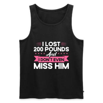 Auflösung der Ehe Geschieden Ex Partner Geschenk - Männer Premium Bio Tank Top - Schwarz - Vorne - Michal (187cm)