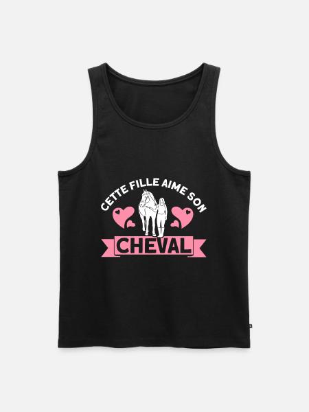 Pferde Reiten Reiter Geschenk - Männer Premium Bio Tank Top - Schwarz