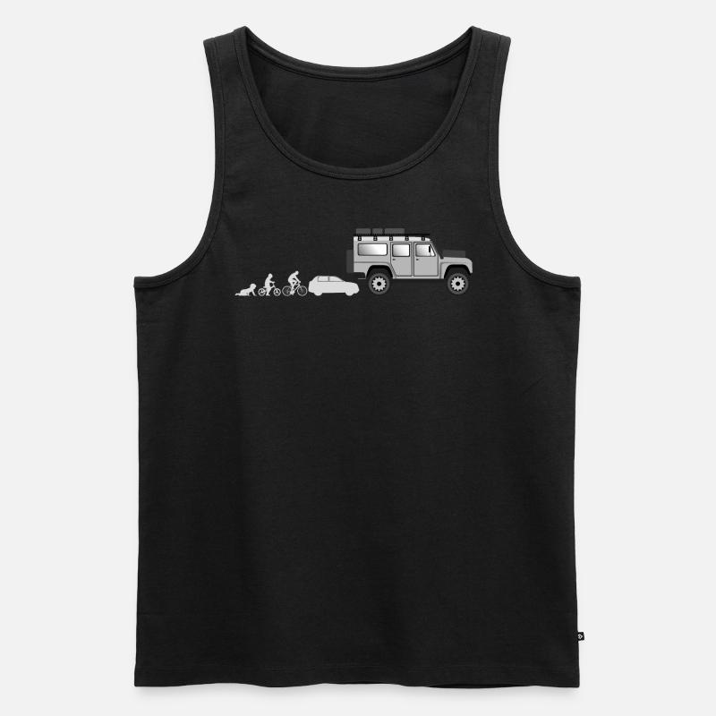 Evolution Landi 2 - Männer Premium Bio Tank Top - Schwarz