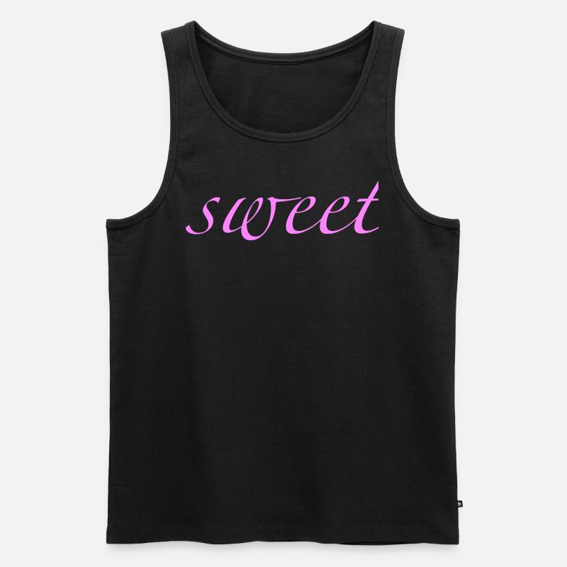sweet - Männer Premium Bio Tank Top - Schwarz