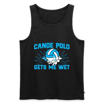 Kanusport Kanupolo spielen Kanupolo Mannschaft Ges - Männer Premium Bio Tank Top - Schwarz - Vorne - Michal (187cm)