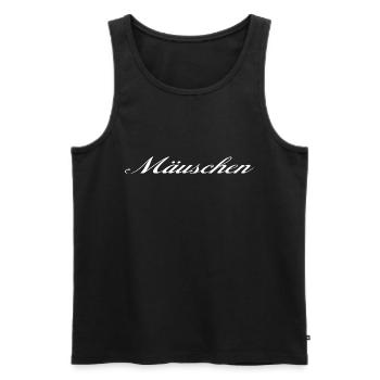 Mäuschen - Débardeur bio Premium Homme - noir - Devant - AI Model Male 178 light (178cm)