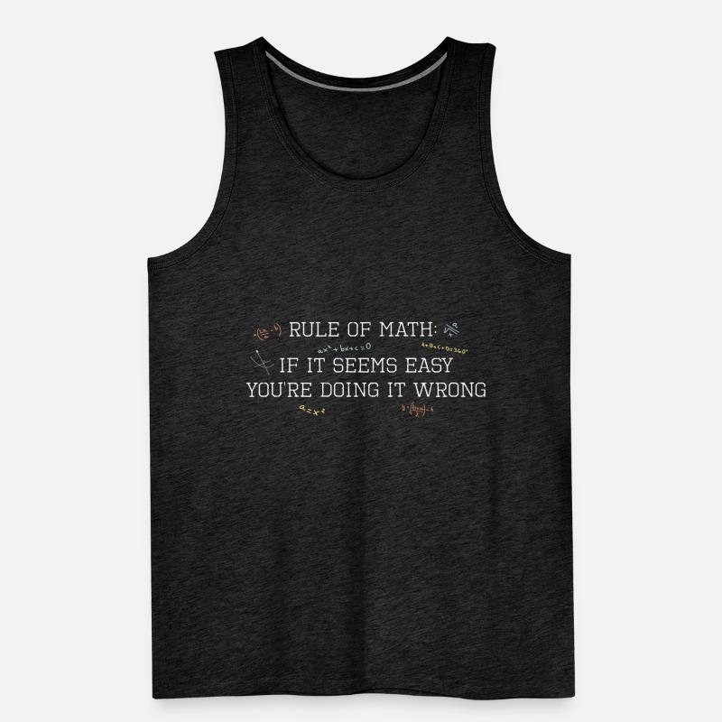 Math rules complex simple Men's Premium Organic Tank Top