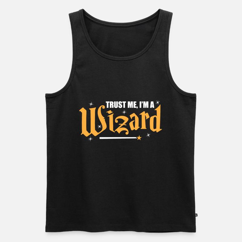 Zauberer - Männer Premium Bio Tank Top - Schwarz