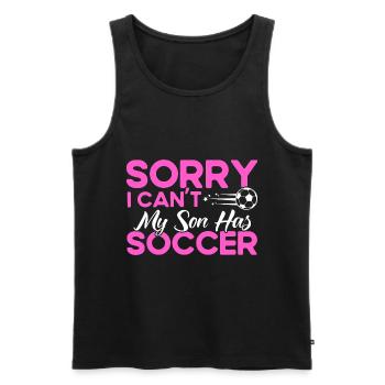 Sportfan Fußball Mama Sohn Geschenk - Männer Premium Bio Tank Top - Schwarz - Vorne - AI Model Male 178 light (178cm)