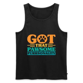 Katzeneltern Katzen Sprüche Katze Geschenk - Männer Premium Bio Tank Top - Schwarz - Vorne - Michal (187cm)