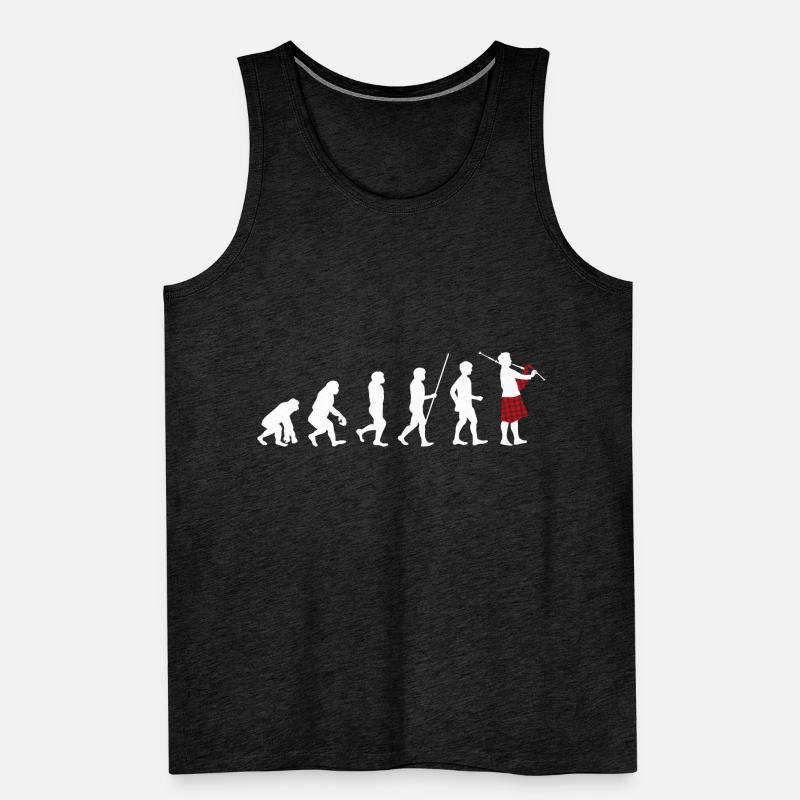 Instrument de cornemuse drôle d'évolution de cornemuse Débardeur bio Premium Homme