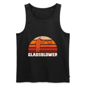 Glasarbeiter Glasblasen Glasbläserei Geschenk - Männer Premium Bio Tank Top - Schwarz - Vorne - AI Model Male 178 light (178cm)