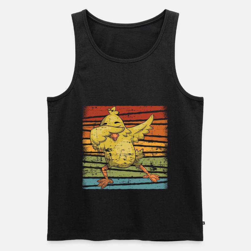 Huhn Hühner - Männer Premium Bio Tank Top - Schwarz