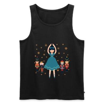Klara Nussknacker Figur Prinz Ballett Weihnachts - Männer Premium Bio Tank Top - Schwarz - Vorne - Michal (187cm)