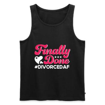 Scheidung Ex Partner Auflösung der Ehe Geschenk - Männer Premium Bio Tank Top - Schwarz - Vorne - Michal (187cm)