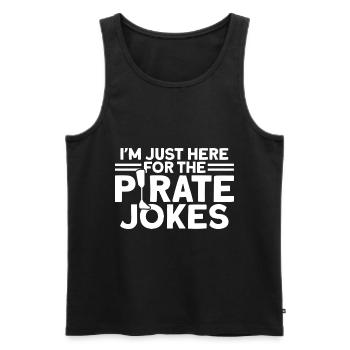 Cadeau pour amputé pour les blagues de pirates - Débardeur bio Premium Homme - noir - Devant - Michal (187cm)