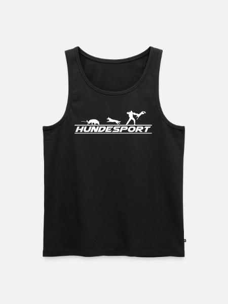 HUNDESPORT Fährte Unterordnung Schutzdienst - IGP - Männer Premium Bio Tank Top - Schwarz