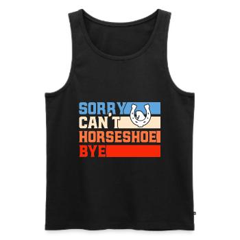 Horseshoe Throwing Game Horseshoe Throwing Horseshoe Throwing - Men's Premium Organic Tank Top - black - Front - AI Model Male 178 light (178cm)