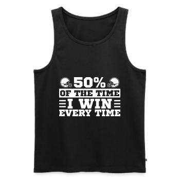 Fantasy Football Fantasy Football Meister Draft Da - Männer Premium Bio Tank Top - Schwarz - Vorne - Michal (187cm)
