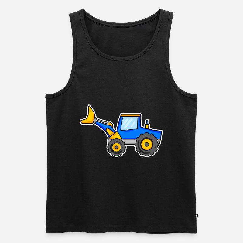 Bagger - Männer Premium Bio Tank Top - Schwarz