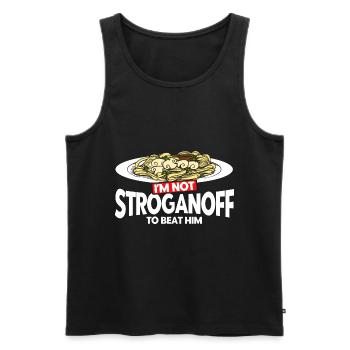 Noodles Noodle Lover Lasagna Spaghetti Gift - Men's Premium Organic Tank Top - black - Front - Michal (187cm)
