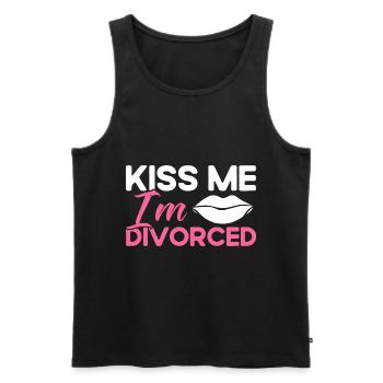 Divorce Divorced Divorced Gift - Men's Premium Organic Tank Top - black - Front - AI Model Male 178 light (178cm)