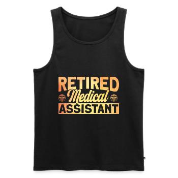 Medizinische Schule Assistentin im Gesundheitswese - Männer Premium Bio Tank Top - Schwarz - Vorne - AI Model Male 178 light (178cm)
