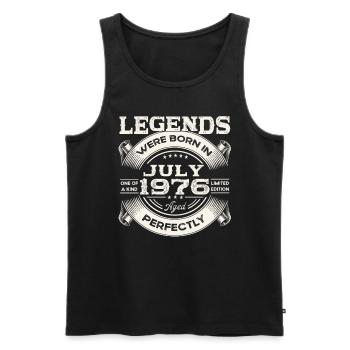 47. Geburtstag Mann legendär Juli Jahrgang 1976 - Männer Premium Bio Tank Top - Schwarz - Vorne - Michal (187cm)