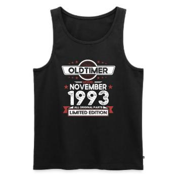 30th Birthday Vintage November Vintage 1993 - Men's Premium Organic Tank Top - black - Front - Michal (187cm)