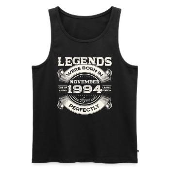29th Birthday Original November Vintage 1994 - Men's Premium Organic Tank Top - black - Front - Michal (187cm)