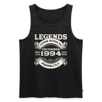 29th Birthday Original December Vintage 1994 - Men's Premium Organic Tank Top - black - Front - Michal (187cm)