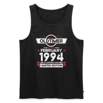 30th birthday classic car February vintage 1994 - Men's Premium Organic Tank Top - black - Front - Michal (187cm)