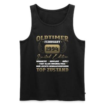 30th Birthday Classic Car February Vintage 1994 - Men's Premium Organic Tank Top - black - Front - Michal (187cm)