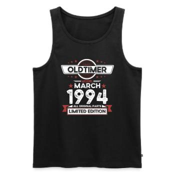 30th Birthday Classic Car March Vintage 1994 - Men's Premium Organic Tank Top - black - Front - Michal (187cm)