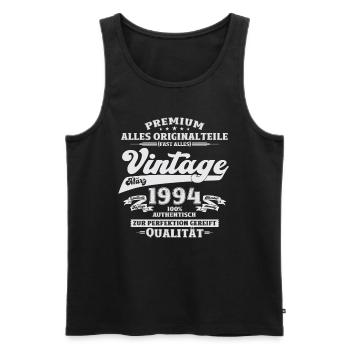 30ème Anniversaire Homme Mars Vintage 1994 - Débardeur bio Premium Homme - noir - Devant - Michal (187cm)
