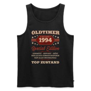 Oldtimer 1994 Jahrgang 1994 Geburtstag 1994 - Männer Premium Bio Tank Top - Schwarz - Vorne - AI Model Male 178 light (178cm)