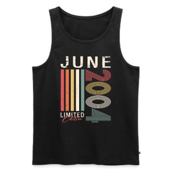 Original Juni 2004 Jahrgang 2004 Geburtstag 2004 - Männer Premium Bio Tank Top - Schwarz - Vorne - Michal (187cm)