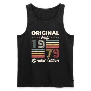 45th Birthday Original 1979 Vintage 1979 - Men's Premium Organic Tank Top - black - Front - Michal (187cm)