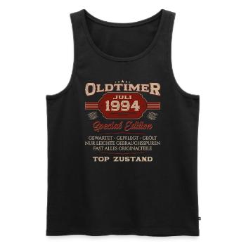 30. Geburtstag Oldtimer Juli 1994 Jahrgang 1994 - Männer Premium Bio Tank Top - Schwarz - Vorne - AI Model Male 178 light (178cm)