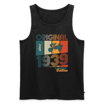 85th Birthday Original July 1939 Born 1939 - Men's Premium Organic Tank Top - black - Front - Michal (187cm)