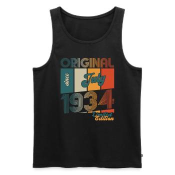 90th Birthday Original July 1934 Born 1934 - Men's Premium Organic Tank Top - black - Front - Michal (187cm)