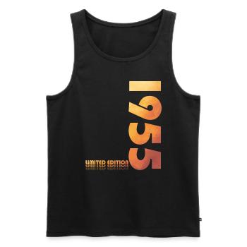 70. Geburtstag Legendär Juni 1955 Jahrgang 1955 - Männer Premium Bio Tank Top - Schwarz - Vorne - AI Model Male 178 light (178cm)
