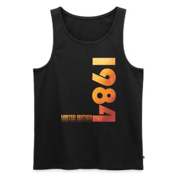 40. Geburtstag Original 1984 Jahrgang 1984 - Männer Premium Bio Tank Top - Schwarz - Vorne - Michal (187cm)