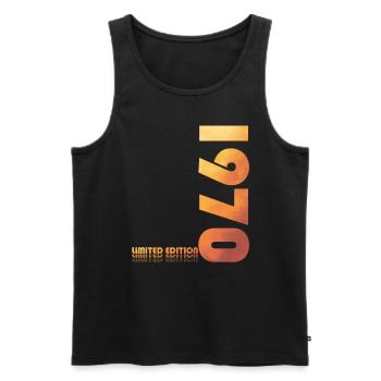 55. Geburtstag Legendär 1970 Jahrgang 1970 - Männer Premium Bio Tank Top - Schwarz - Vorne - Michal (187cm)