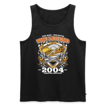 20th Birthday Original Vintage 2004 Artisan - Men's Premium Organic Tank Top - black - Front - Michal (187cm)