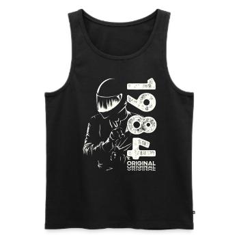 40. Geburtstag Jahrgang 1984 Motorradfahrer Biker - Männer Premium Bio Tank Top - Schwarz - Vorne - Michal (187cm)