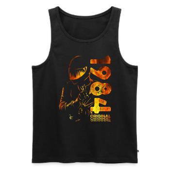 40. Geburtstag Jahrgang 1984 Motorradfahrer Biker - Männer Premium Bio Tank Top - Schwarz - Vorne - Michal (187cm)